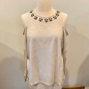 ROMEO + JULIET COUTURE Jeweled Neck Cold Shoulder